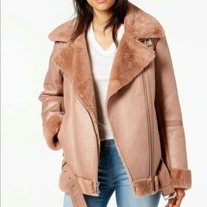 BCBG Aviator Jacket - Faux Leather